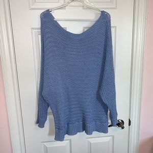 Forever 21 - periwinkle knit off the shoulder sweater - 3X